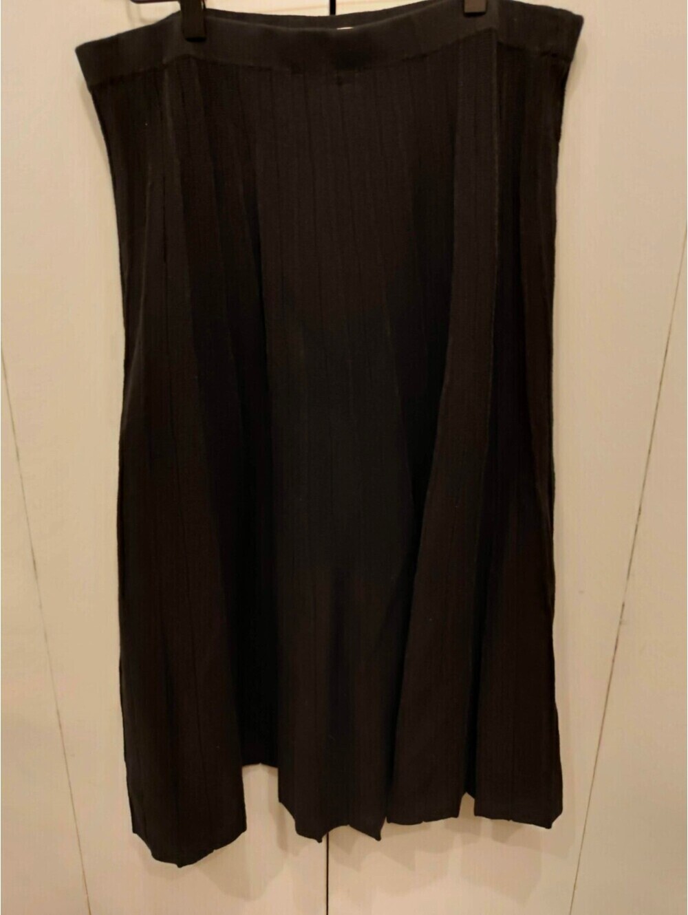 A. New. Day | Black Ribbed Knit Midi Skirt | Women's Skirt | XL - Picture 2 of 5